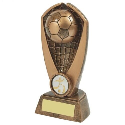 FOOTBALL AND NET TROPHY