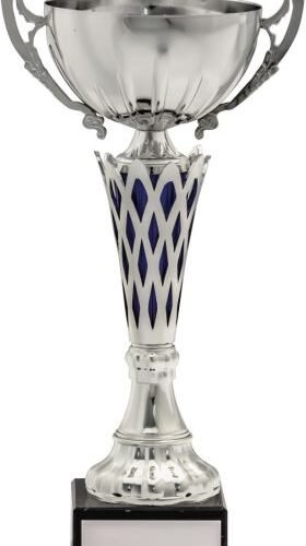 SILVER AND BLUE PRESENTATION CUP
