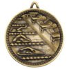 swimming medal 60mm gold