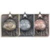 CENTURION STAR FOOTBALL MEDAL GOLD, SILVER AND BRONZE