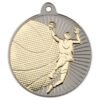 TWO TONE BASKETBALL MEDAL GOLD/SILVER