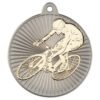 TWO TONE CYCLING MEDAL GOLD/SILVER