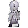 Gravity Silver and Black Football Trophy