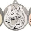 TWO TONE EQUESTRIAN/HORSE MEDAL