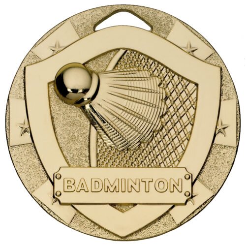 BADMINTON SHIELD MEDAL GOLD
