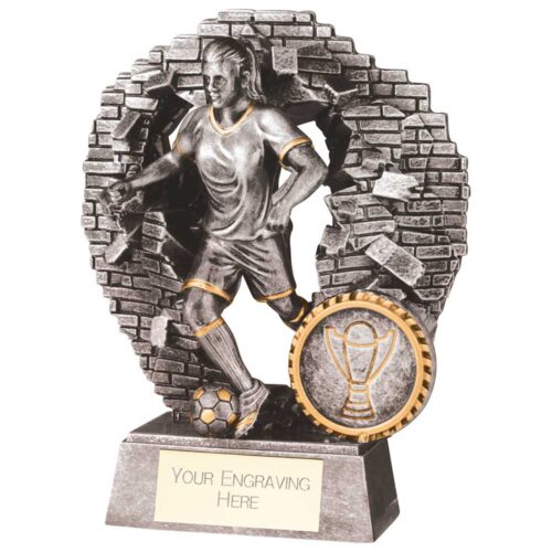 BLAST OUT FEMALE FOOTBALL TROPHY RF23090-TSA